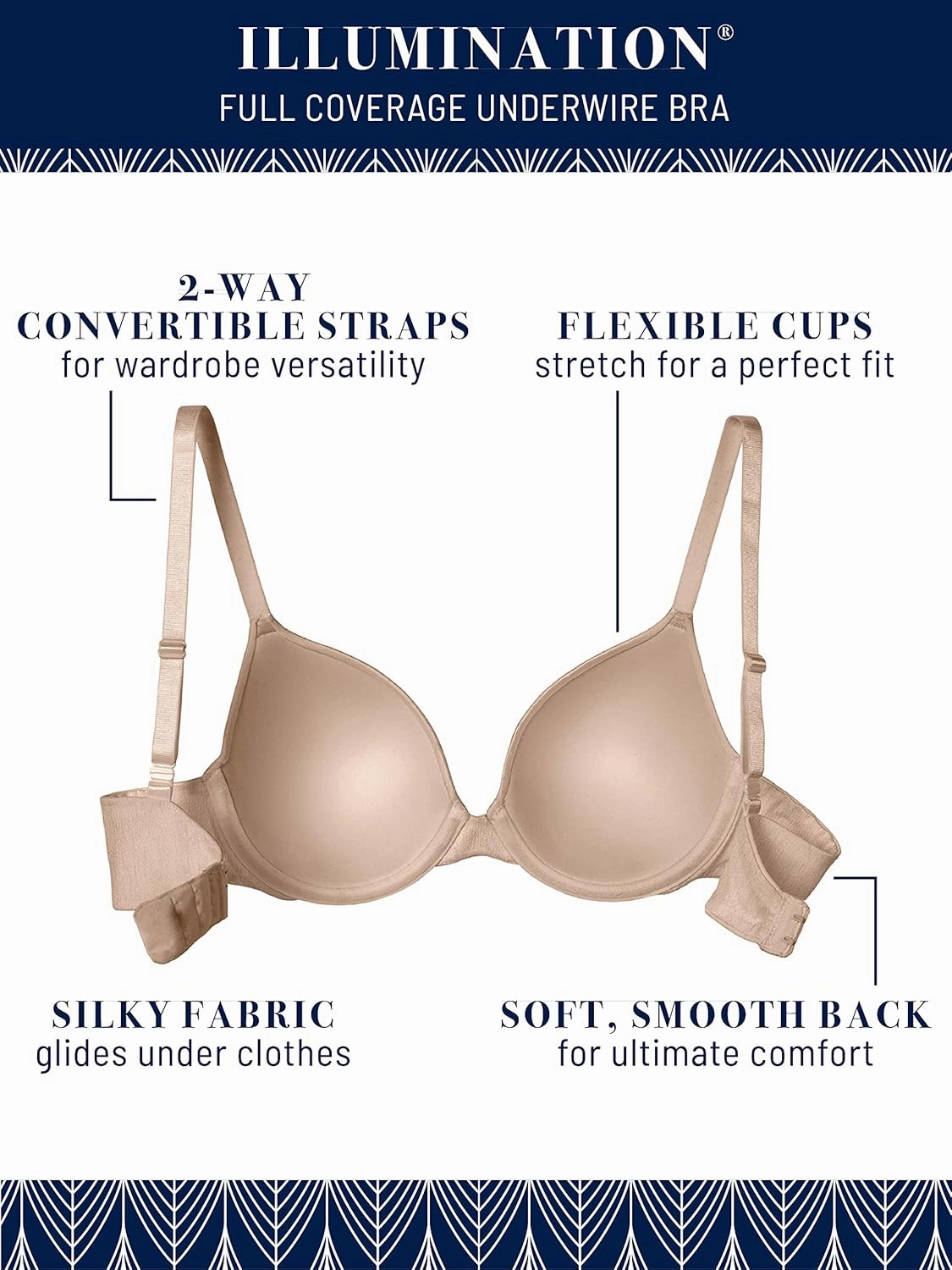Vanity Fair Women's Body Caress Full Coverage Underwire Bra