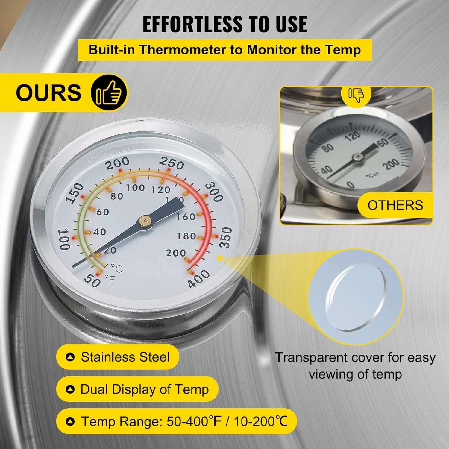 VEVOR Alcohol Still 3Gal/12L Alcohol Distiller Stainless Steel Distillery Kit for Alcohol With Copper Tube Home Brewing Kit Build-in Thermometer for DIY Whisky Wine Brandy