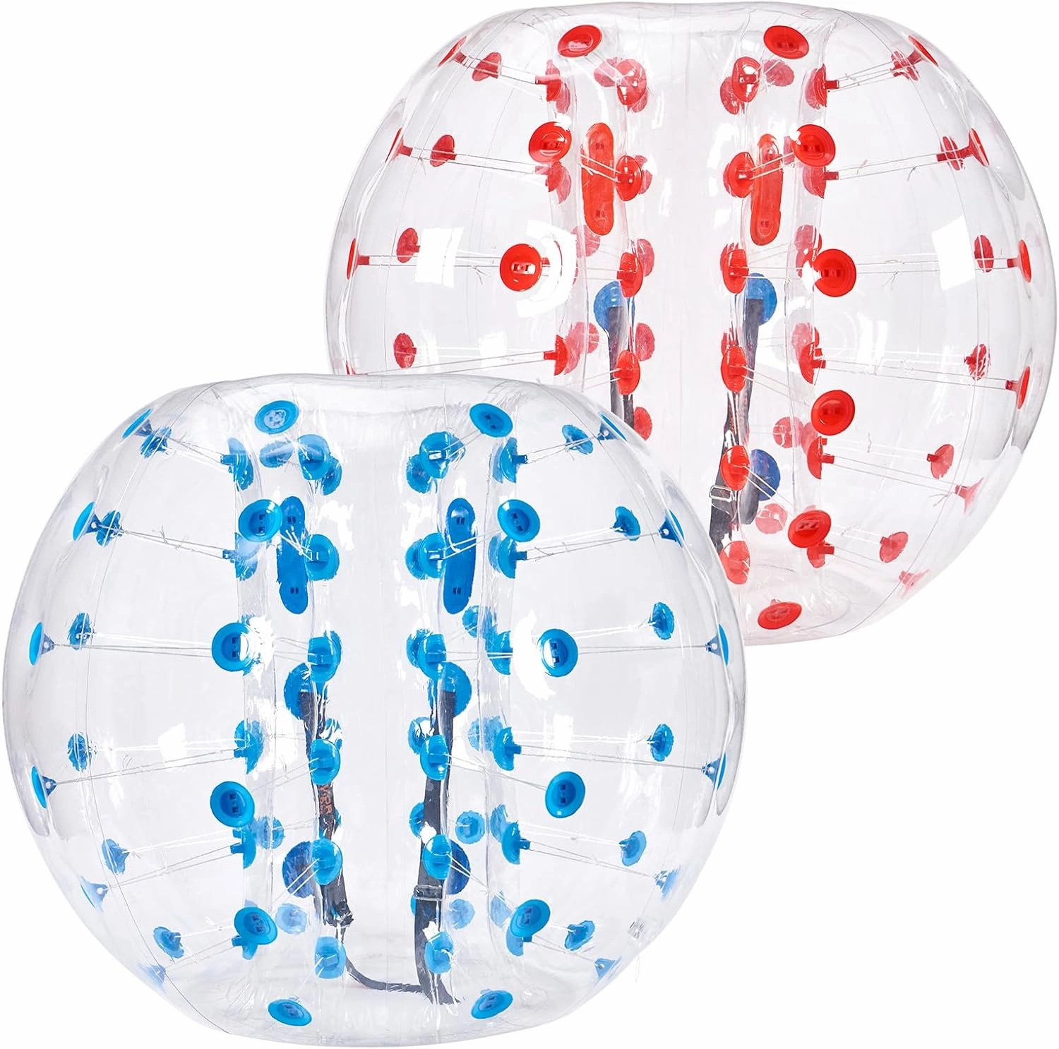 VEVOR Inflatable Bumper Balls 2-Pack, 5FT/1.5M Body Sumo Zorb Balls for Teen & Adult, 0.8mm Thick PVC Human Hamster Bubble Balls for Outdoor Team Gaming Play, Bumper Bopper Toys for Garden, Yard, Park