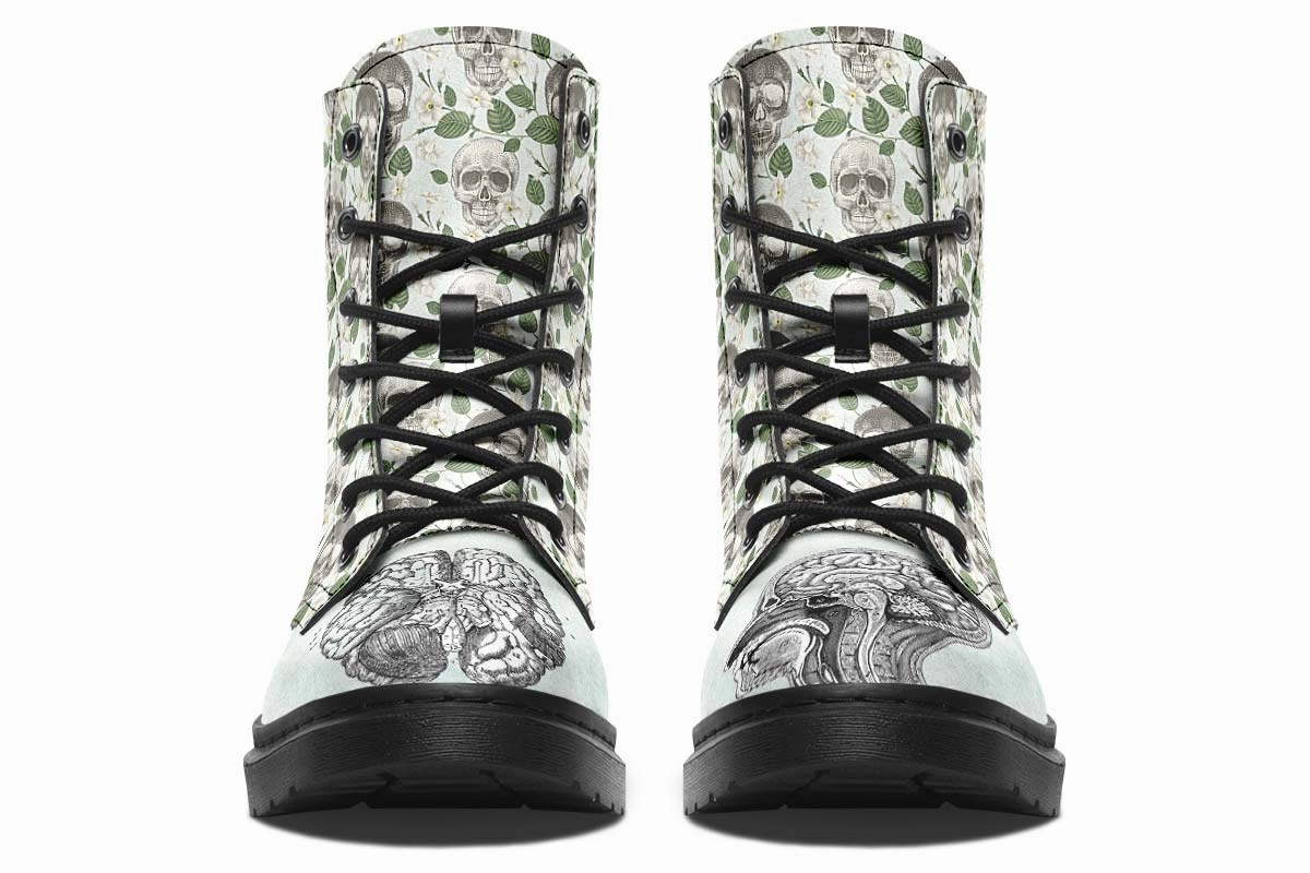 Vintage Brain Diagram Boots