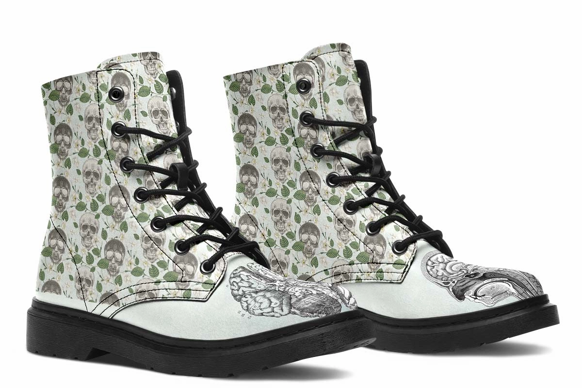 Vintage Brain Diagram Boots