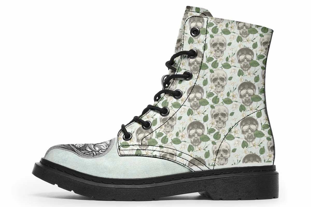 Vintage Brain Diagram Boots