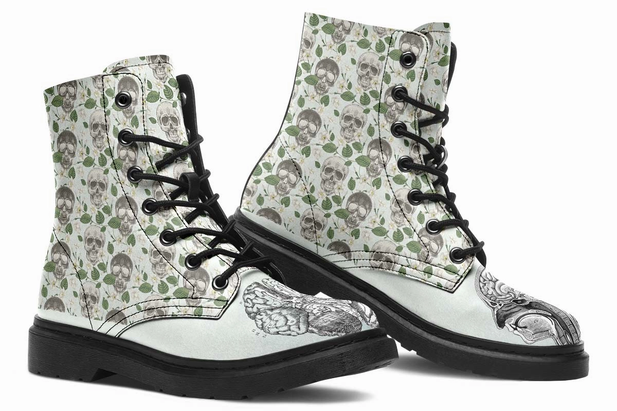 Vintage Brain Diagram Boots