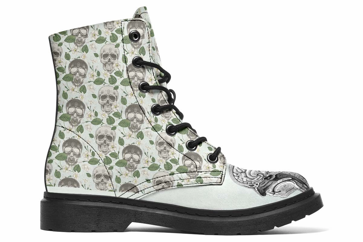 Vintage Brain Diagram Boots