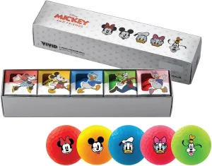 Volvik x Disney - Micky & Friends Vivid Collector Golf Ball Gift 5-Ball Pack