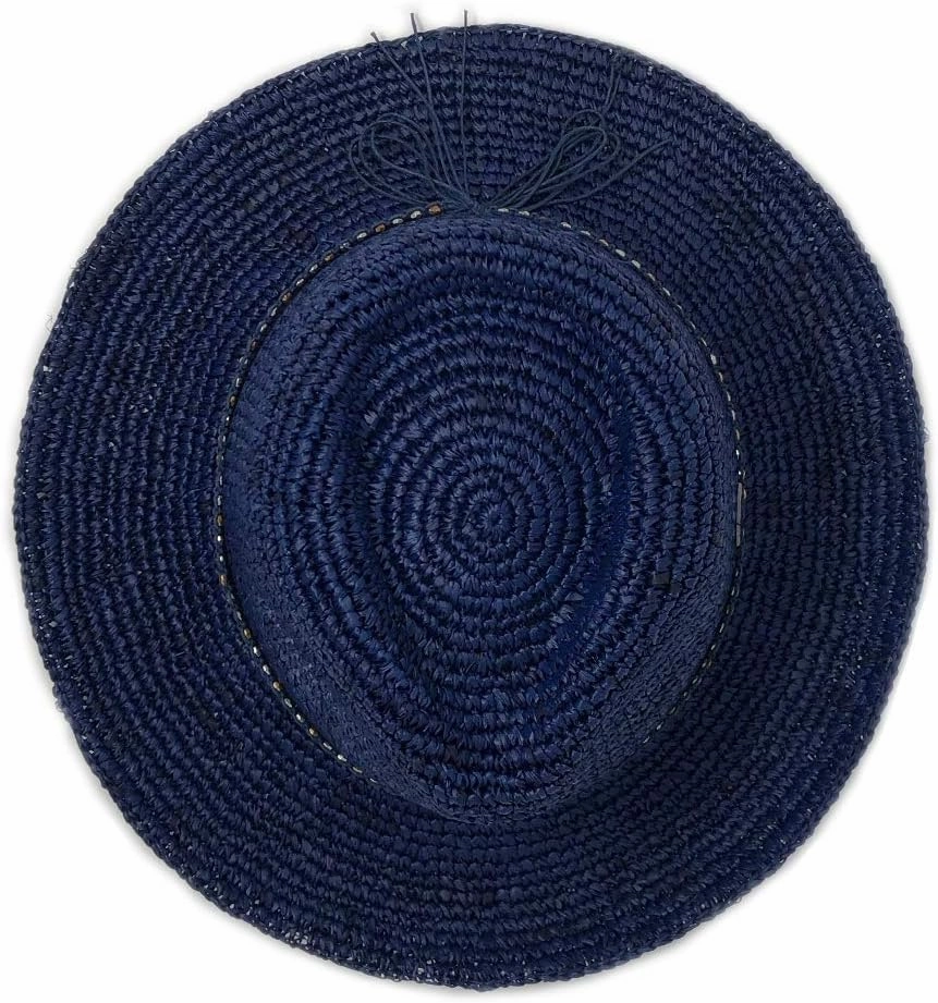 Wallaroo Hat Company – Women’s Malibu Fedora – Wide Brim Natural Fiber Sun Hat with Adjustable Sizing for Medium Crown Sizes