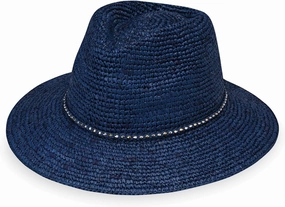 Wallaroo Hat Company – Women’s Malibu Fedora – Wide Brim Natural Fiber Sun Hat with Adjustable Sizing for Medium Crown Sizes