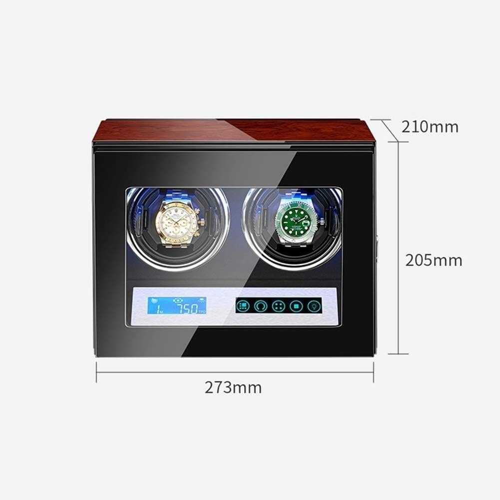 Watch Automatic Watch Winder with Quiet Motor,LED Illumination,Touch Display,15 Rotation Mode Settings,Suitable for Men’s and Ladies Wrist Watch