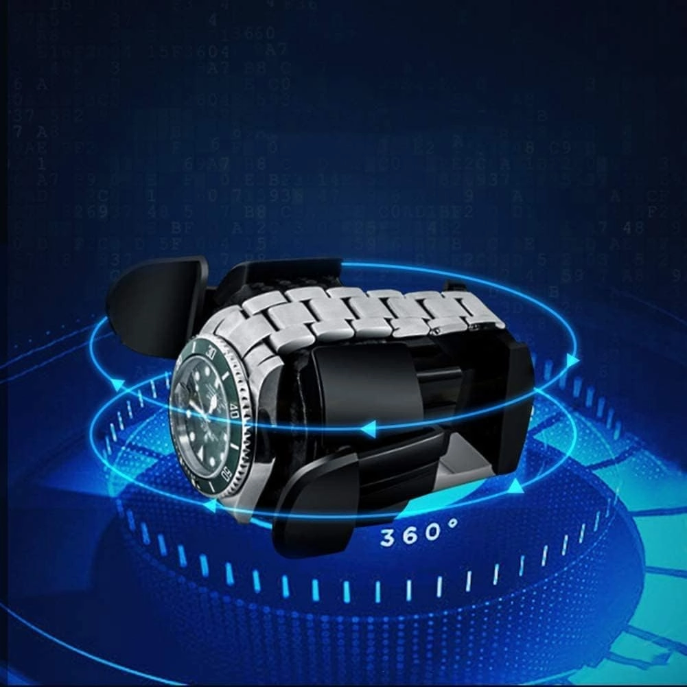 Watch Automatic Watch Winder with Quiet Motor,LED Illumination,Touch Display,15 Rotation Mode Settings,Suitable for Men’s and Ladies Wrist Watch