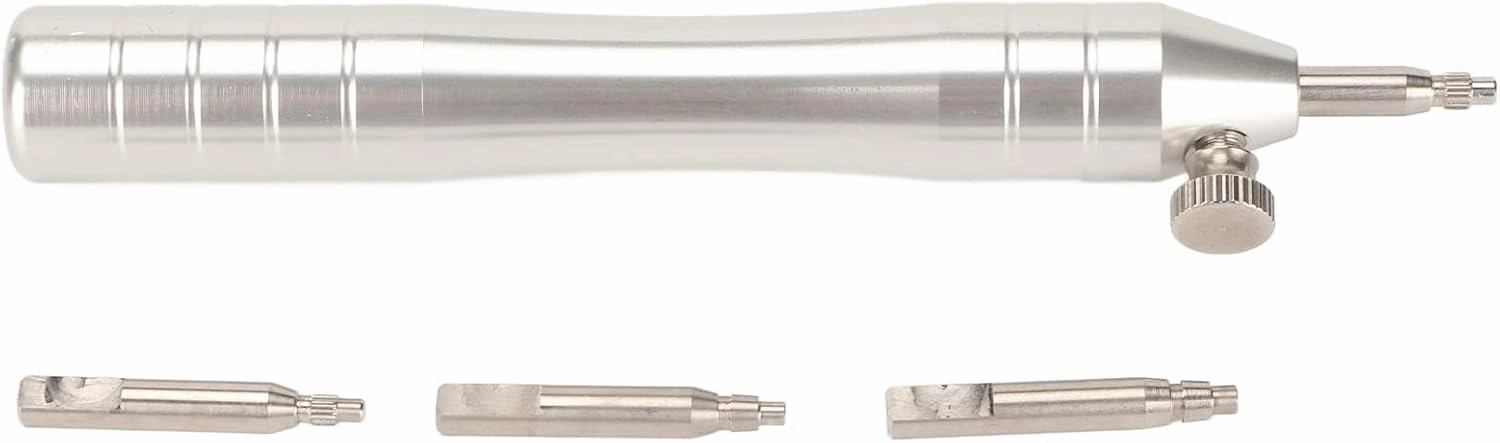 Watch Crown Insert Tube Removal Tool with 3 Pins Watchmaker Repair Kit for Opener Closer Lightweight and Portable Durably Alloy Steel Material