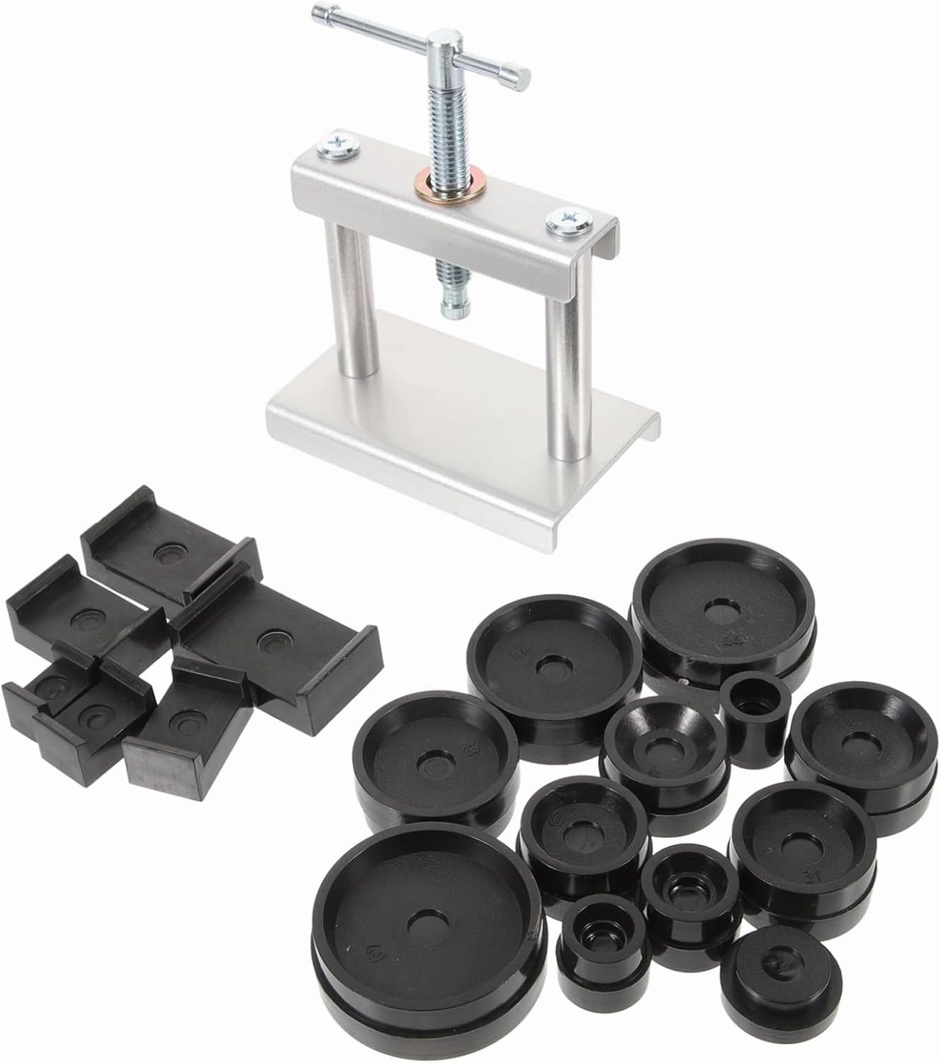 Watch Die Set for Quartz Mechanical Watches Watchmaker Press Tool with Watch Case Closer Opener