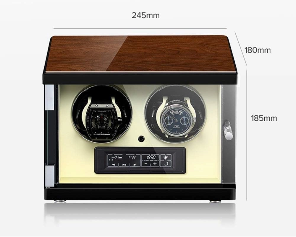 Watch Watch Winder Box,15 Rotation Models, Super Quiet Self-Winding Mechanical Watch Display Storage for Men and Women Watches,9 0