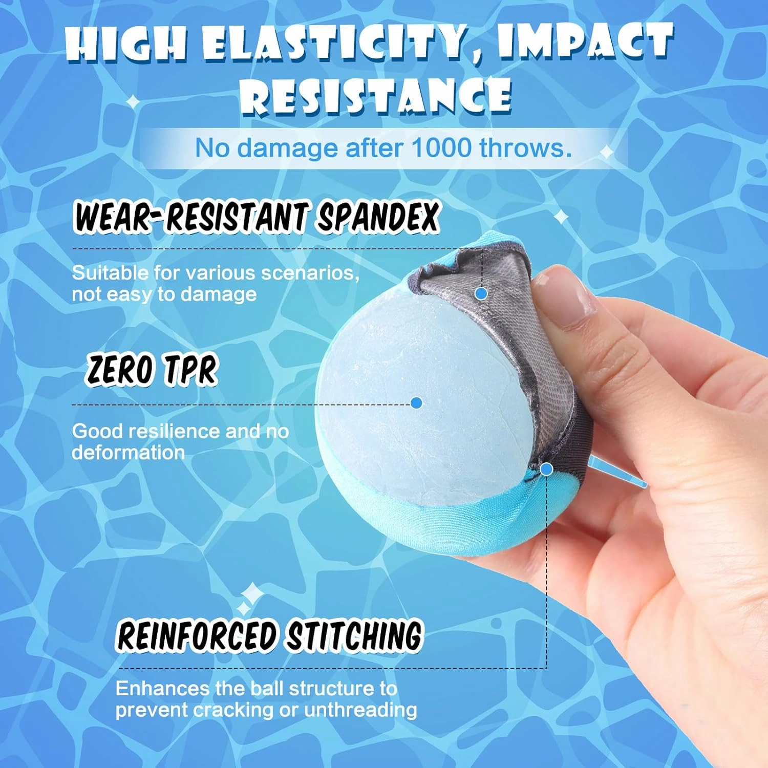 Water Skipping Ball for Children Water Grip Bouncing Ball Summer Beach Pool Toy for Adult Fun Swimming Pool Games Party Lake River Favors