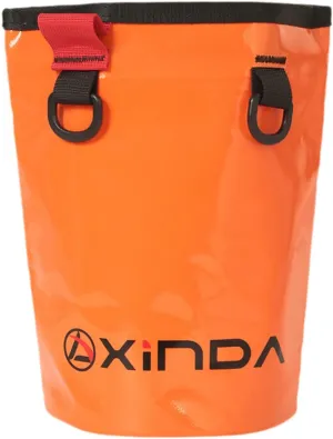 Waterproof Tool Bag High Altitude Work Climbing Bag Lightweight Portable Outdoor Organizer Storage Bucket for Backyard Garden, Orange