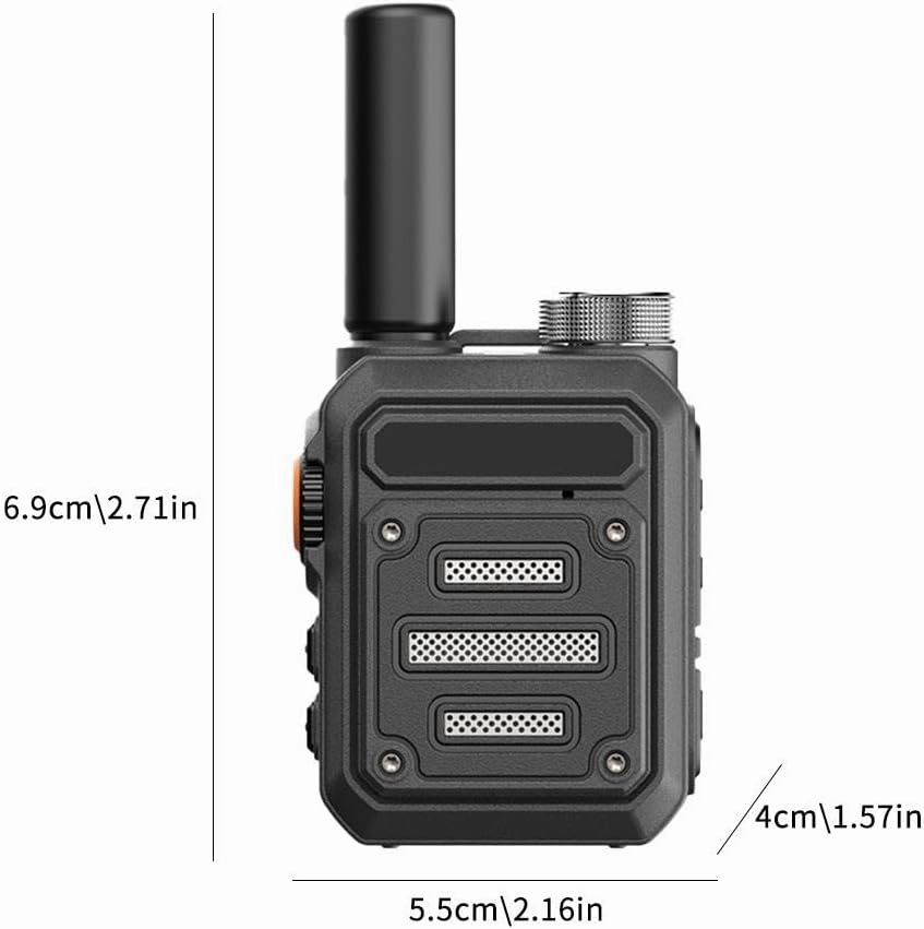 Waterproof & Shock Resistant Walkie-Talkies 1Pack, 2024 Upgraded Nationwide PTT, Unlimited Range, Rechargeable Long Range Walkie-Talkies for Adults, G63, Black