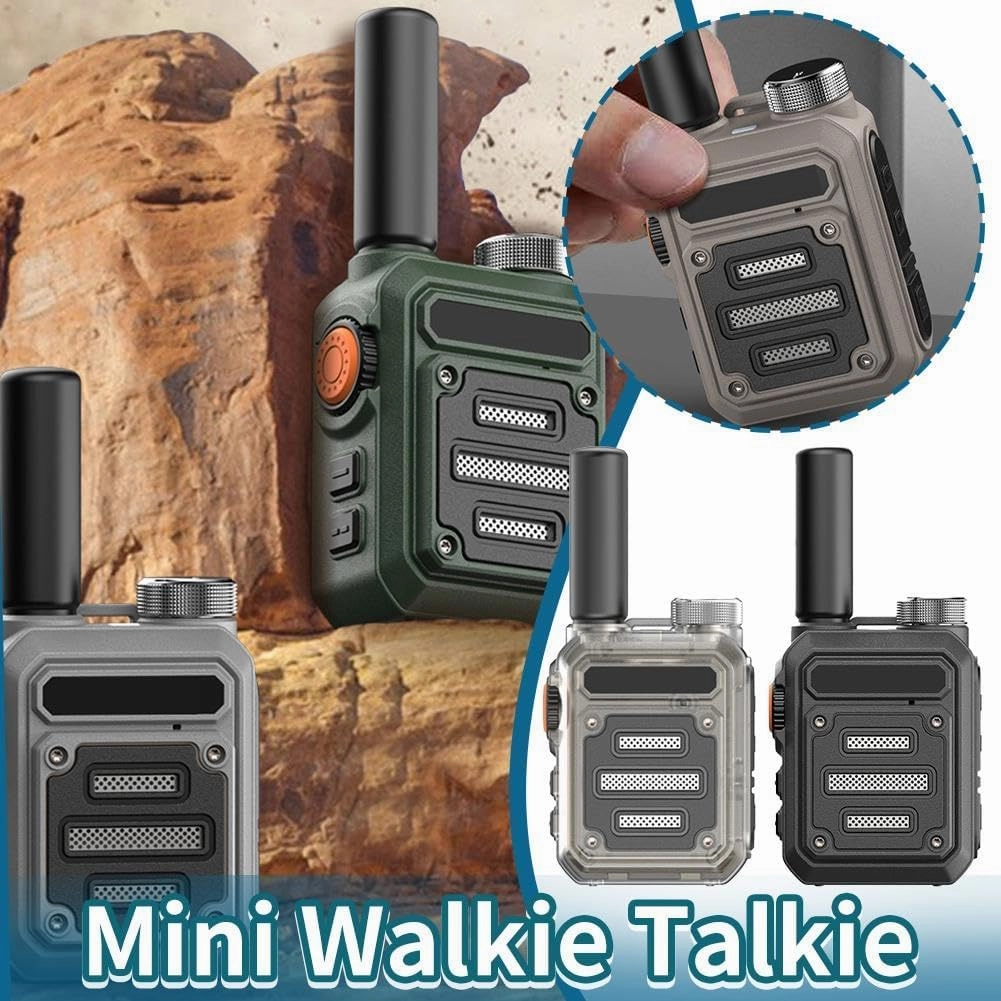 Waterproof & Shock Resistant Walkie-Talkies 1Pack, 2024 Upgraded Nationwide PTT, Unlimited Range, Rechargeable Long Range Walkie-Talkies for Adults, G63, Black