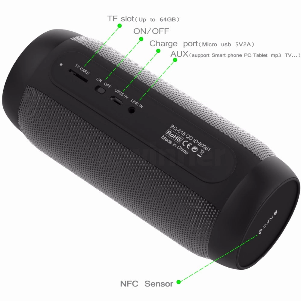Waterproof LED light show Bluetooth speaker