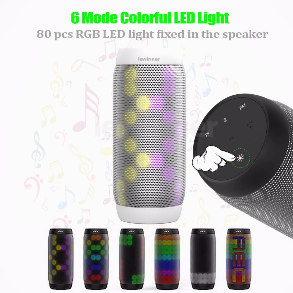 Waterproof LED light show Bluetooth speaker