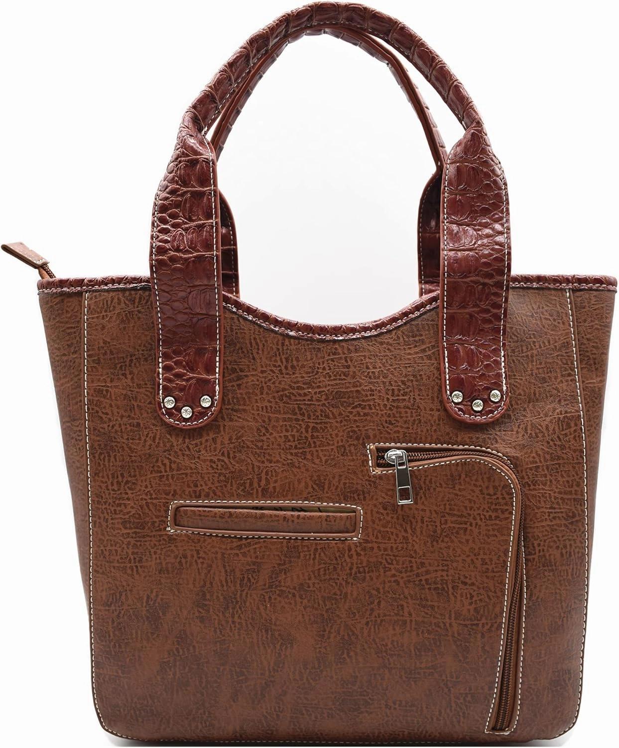 Western Style Cowgirl Woven Fringe Crocodile Gorgeous Purse Conchos Tote Country Women Handbag Shoulder Bags Wallet Set