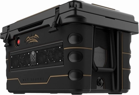 Wet Sounds Stealth SHIVR-55-BLK Black High Output Audio Cooler Speaker System   Full Gator Step Kit - Black over Whiskey