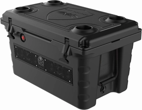 wet sounds Stealth SHIVR-55-BLK Black High Output Audio Cooler Speaker System   Top Gator Step Kit - Black Over Gray