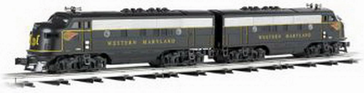 Williams By Bachmann Trains F3 Scale Diesel Locomotive Set - Western Maryland- Fireball - O Scale