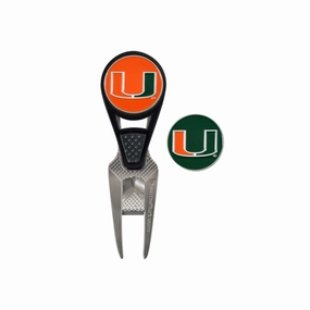 WinCraft Miami Hurricanes Orange Repair Tool & Ball Marker Set