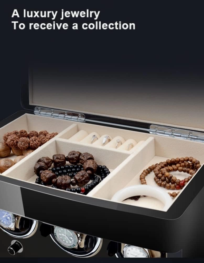 Winders for Automatic Watchs for 3 6 9 Watches with LCD Screen and LED Lighting Luxury Mechanical Watch Storage Case with Quiet Motor Watch Display Box