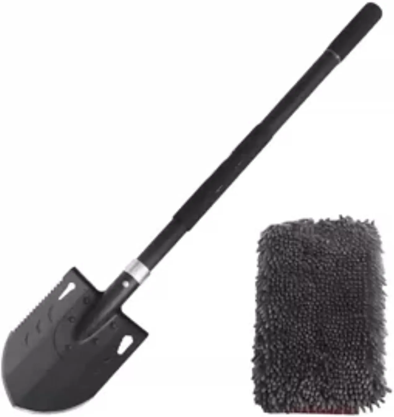 WINGKA-Car cleaning tool multifunctional engineer shovel, car defrosting and snow removal manganese steel camping vehicle tool shovel