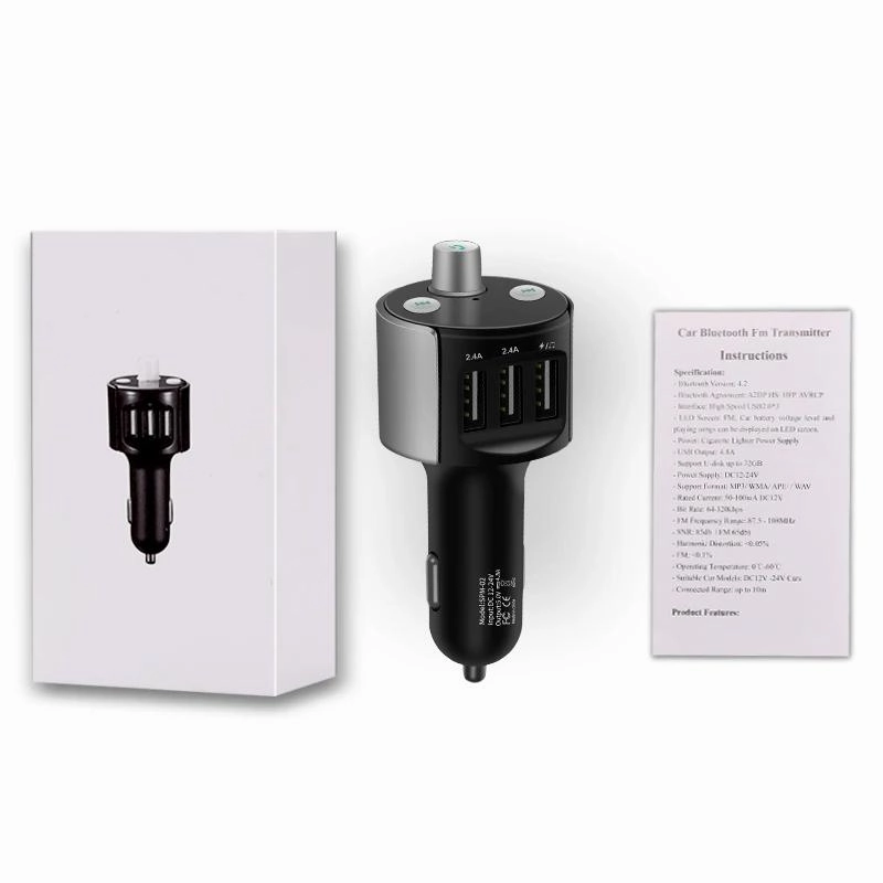 Wireless Bluetooth FM Transmitter Car Kit