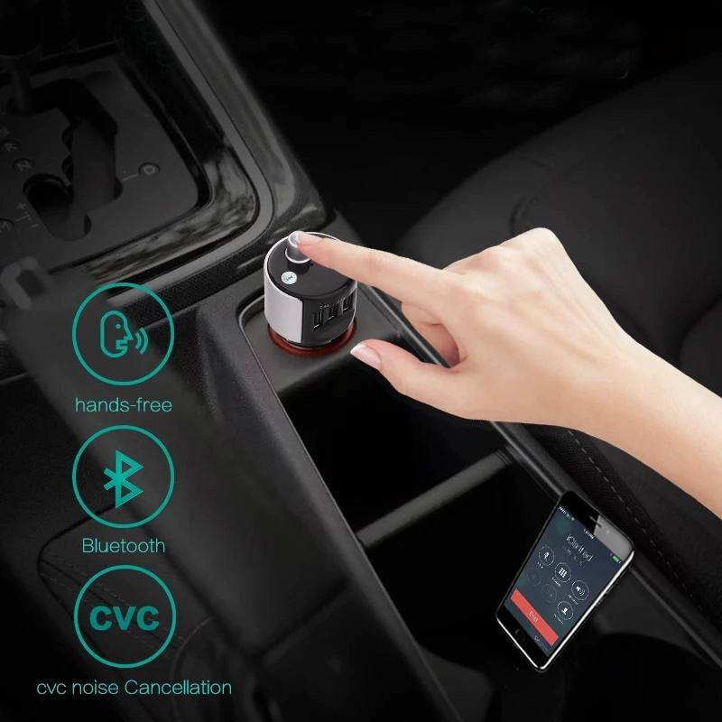 Wireless Bluetooth FM Transmitter Car Kit