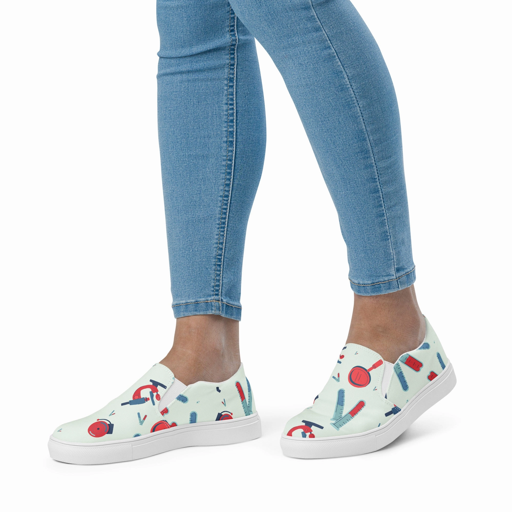 Women’s Science Teacher Slip-On Canvas Shoes