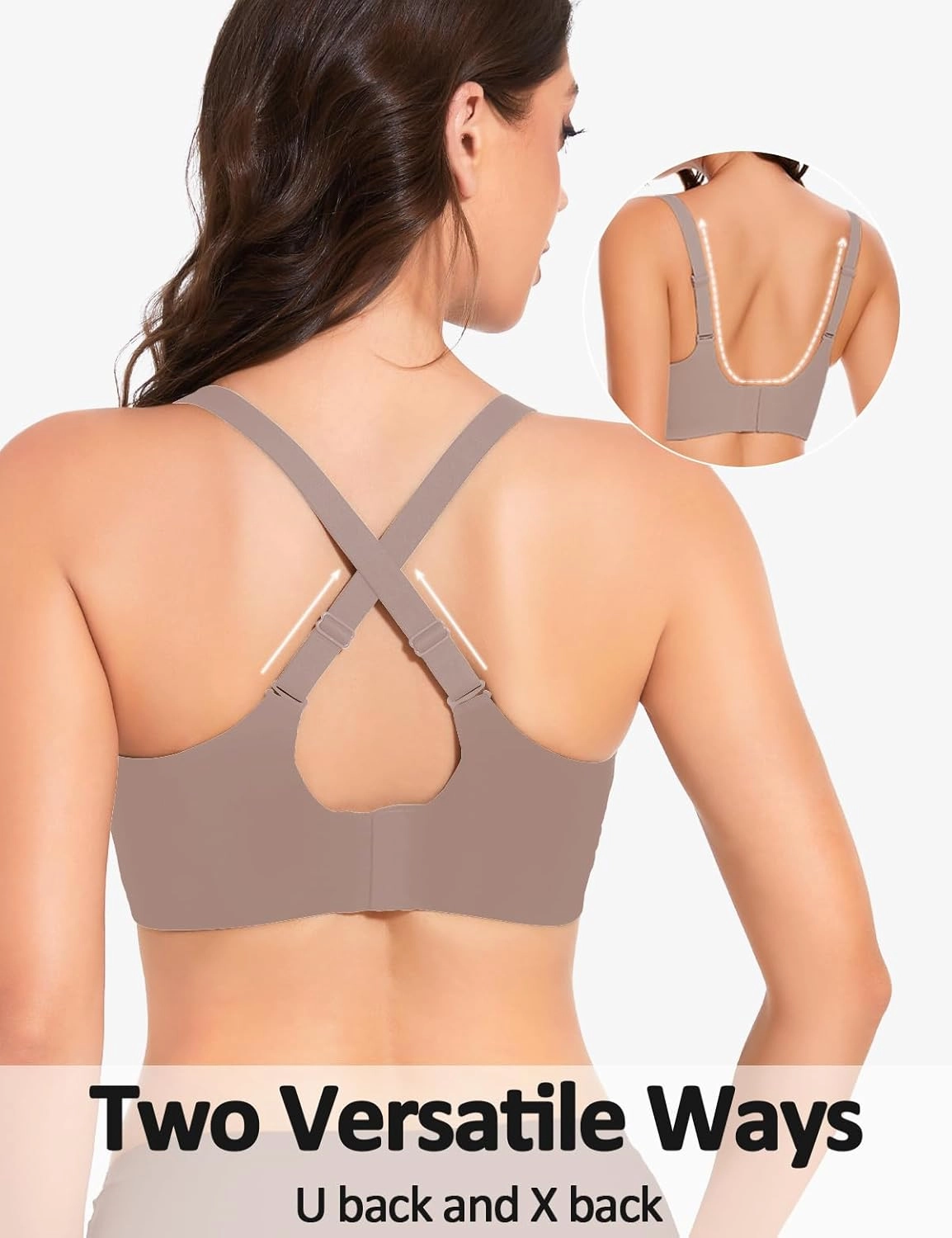 Womens Comfortable Wireless T Shirt Bra No Underwire Seamless Full Coverage Bralettes Push Up Supportive Bras for Women