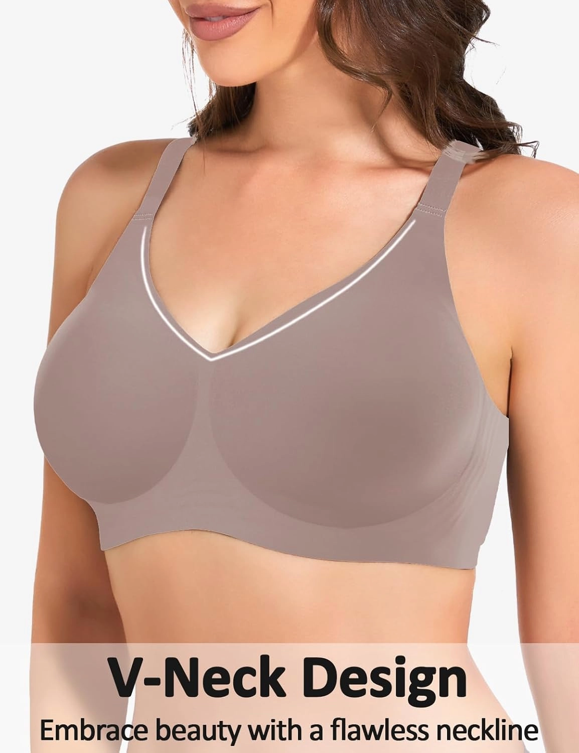 Womens Comfortable Wireless T Shirt Bra No Underwire Seamless Full Coverage Bralettes Push Up Supportive Bras for Women