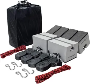 WOOWAVE Canoe Carrier Deluxe Carrier Kit Universal Soft Standard Foam Block for Roof Racks Car-Top Replacement with Tie-Downs, 6 inches