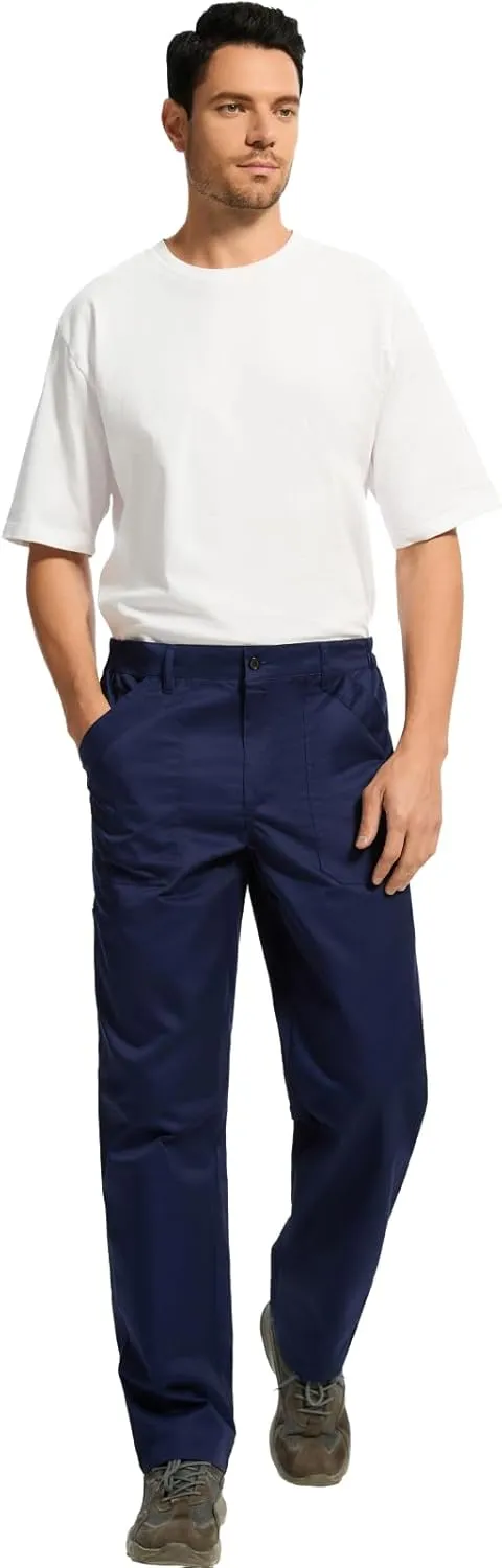 WORK IDEA Men's Relaxed Fit Work Pants Lightweight for Painter, Decoration