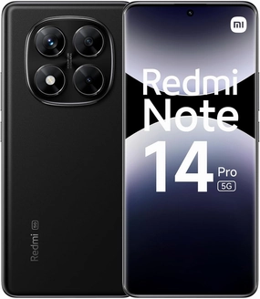 Xiaomi Redmi Note 14 Pro 5G   4G LTE (for Tmobile Mint Tello & Global) (256GB   8GB) NFC 6.67" 120Hz 200MP Pro AI Camera Model 24090RA29G Unlocked Dual Sim (Midnight Black)