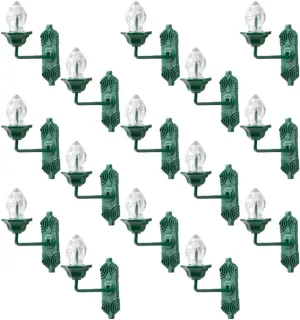 Yardwe 25pcs Lamp Model Miniature Wall Sconces Decoraciones para Salas De Casa Led Decor Pathway Lantern Post Vintage Street Miniature Lantern Led Lamppost Stainless Steel Street Light