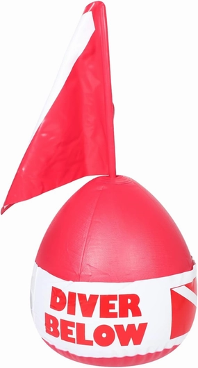 YARNOW High Visibility Dive Flag Buoy PVC Diving Buoy Float Spearfishing Float Diving Safety Gear