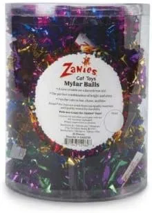 Zanies ZA827 35 Mylar Ball Cat Canister 35 Pcs