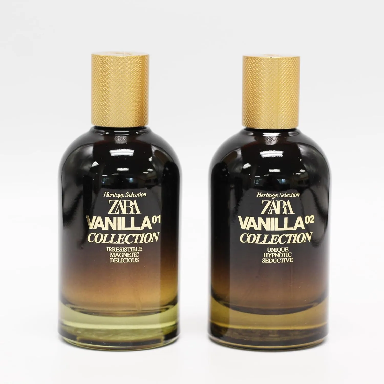 Zara Vanilla Collection 01   02 Cologne for Men Fragrance Set EDP Eau De Parfum 2x 100 ML (3.38 FL OZ)