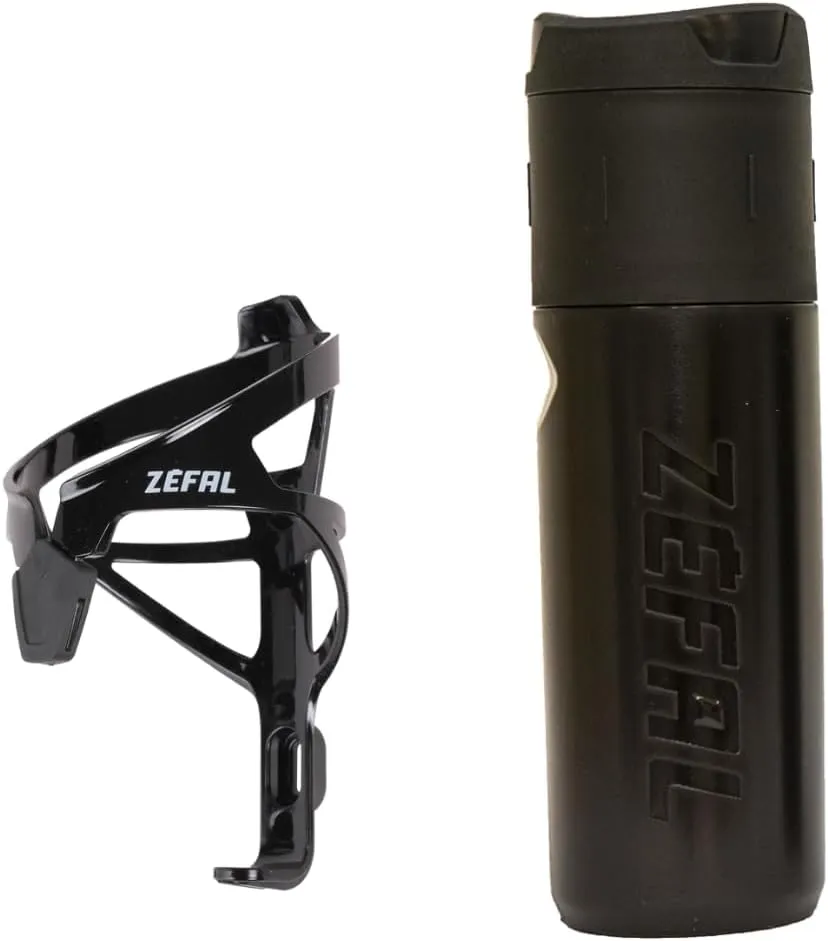 ZEFAL Z Box L and Pulse A2 Black – Bicycle Tool Bottle and Bottle Holder – Waterproof and Durable – Black, Universal